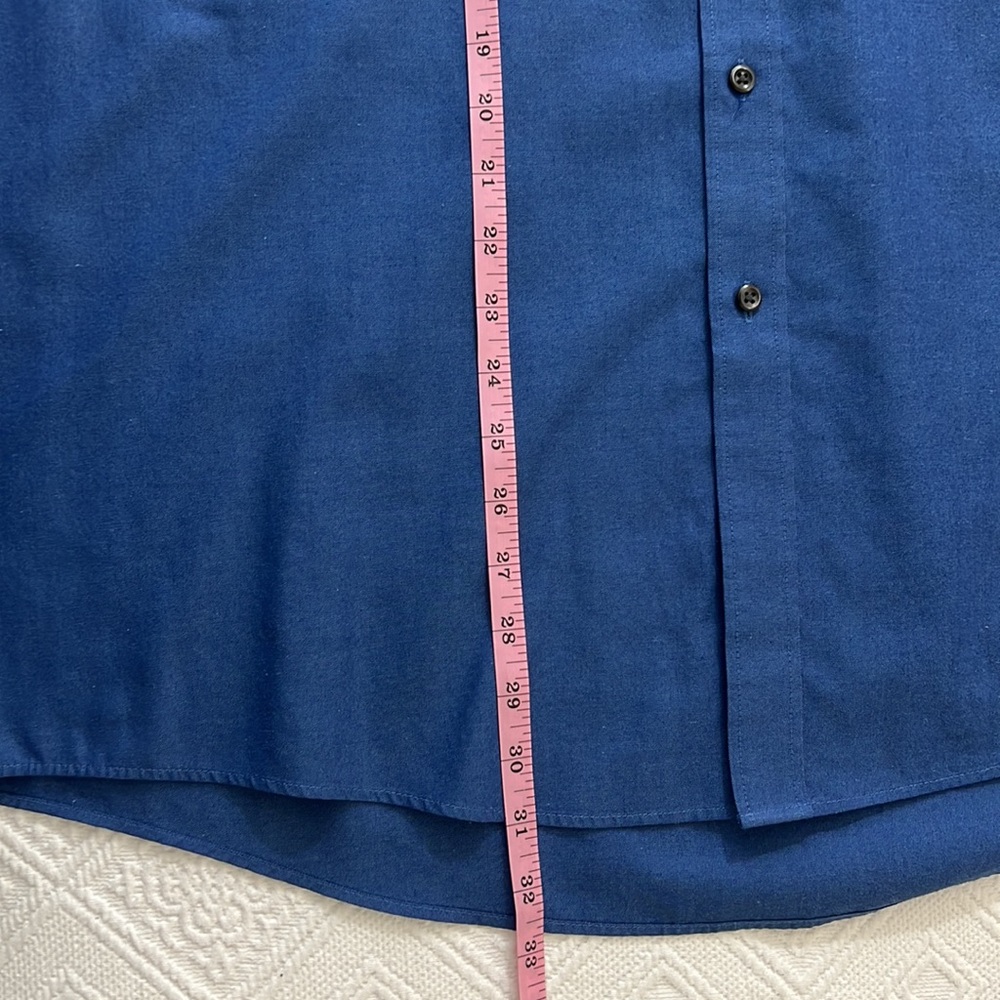 Geoffrey Beene XL Blue Dress Shirt - Picture 10 of 11